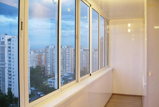Холодное остекление лоджии в Королёве